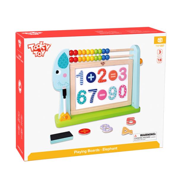 Pizarra 2en1 de Tiza y Magnética de Elefante 3a+ | Toys Mayoreo